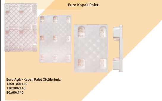 EURO KAPALI PLASTİK PALET